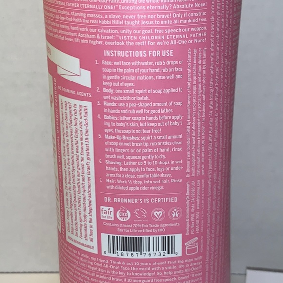 Cherry Blossom DR. BRONNERS CASTILE SOAP 🧼 - Picture 3 of 11